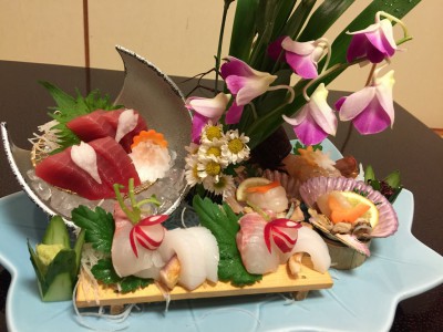  南紀勝浦　温泉旅館 かつうら御苑  造り　マグロ　刺身