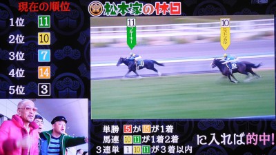 松本家の休日 松ちゃん 宮迫 たむけん さだ子 動画 阪神競馬場 競艇 一攫千金 シャンプーハット てつじ こいで 小藪 予想 ロケ