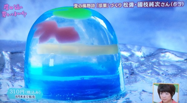 ちちんぷいぷい 京都 松彌 まつや 金魚すくい 和菓子 涼菓子