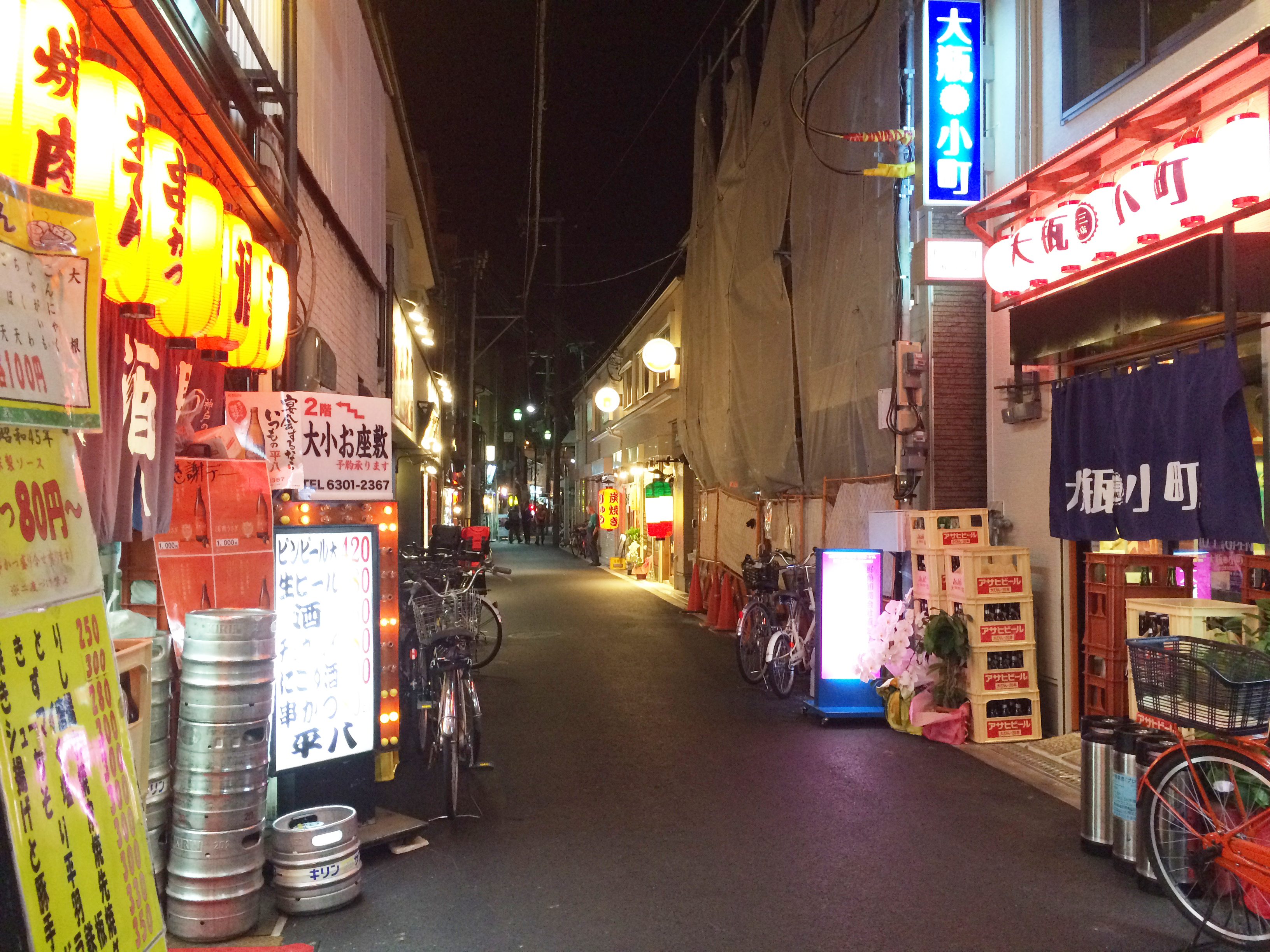 十三しょんべん横丁 火災 営業再開 阪急十三駅西口 請来軒 ちんらいけん 十三トリス ハイボール 老舗 大瓶小町 勝男 鯨焼肉 以前からの店舗