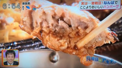 キャスト アキナのここよりおいしいアレ 難波で美味しいハンバーグ探し グリル清起 ハンバーグステーキ