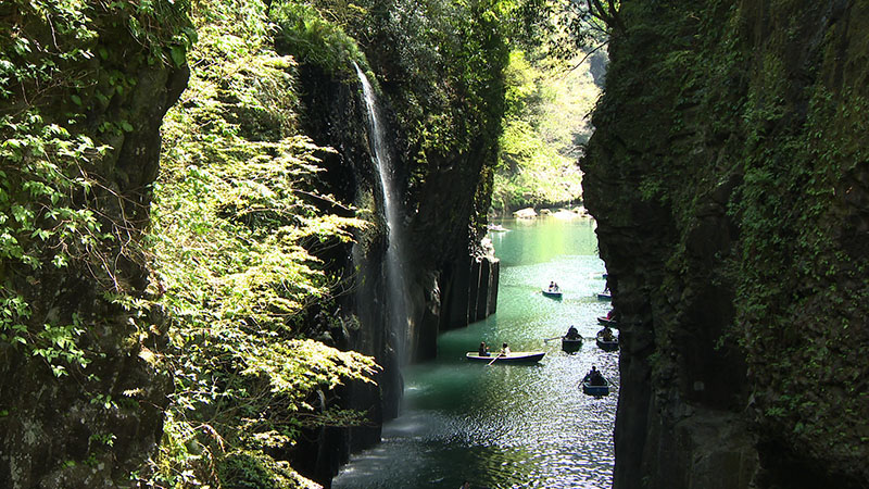 【旅サラダ】香坂みゆきが高千穂で神話ゆかりの地を巡る 真名井の滝