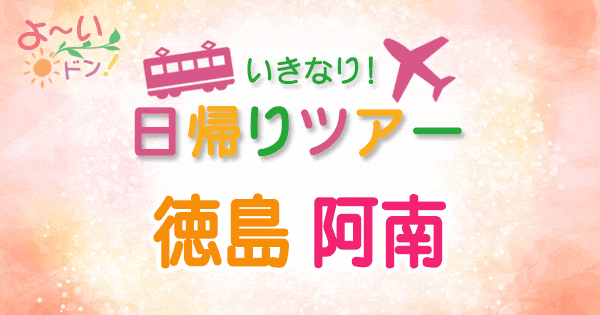 よーいドン いきなり日帰りツアー 徳島 阿南