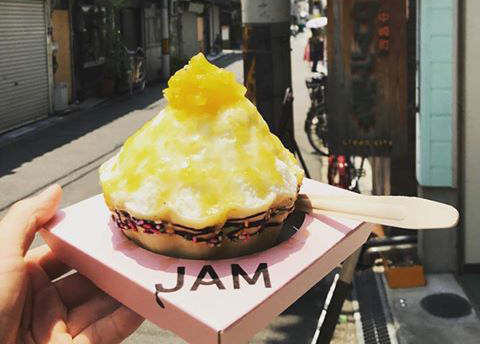 中崎町 かき氷 JAM 韓国ソルビン 中崎町アイス 進化形スイーツ 韓味一 テイクアウト 持ち帰り