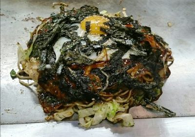 お好み焼き広島満月焼き　そば入り