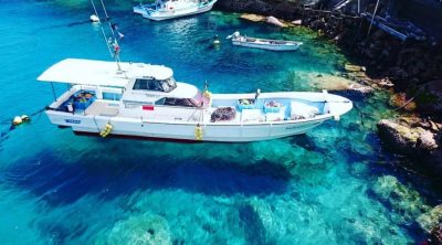 とくダネ 絶景 柏島 イタリア ランペドゥーザ島 船が浮いて見える