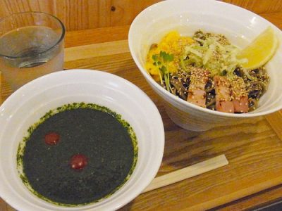 嵐にしやがれ そばうどんデスマッチ 松岡茉優 イモトアヤコ SOBA STANDそばうさ バジル冷そば つけ麺