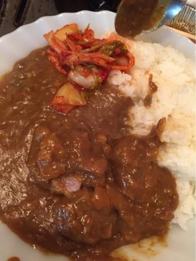 松本家の休日 十三 しょんべん横丁 和牛専門焼肉 珍牛 〆の珍牛カレー