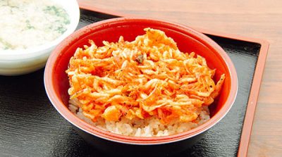 バナナマンのせっかくグルメ 静岡県 清水 漁港直営店 桜えび かきあげ丼 桜えびのみそ汁