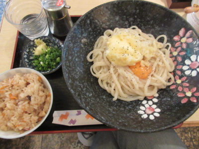 松本家の休日 チーズ大会 グルメマップ 釜ひろ チーズ爆弾釜玉うどん