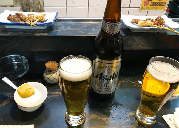 とり平 総本店 ビンビール
