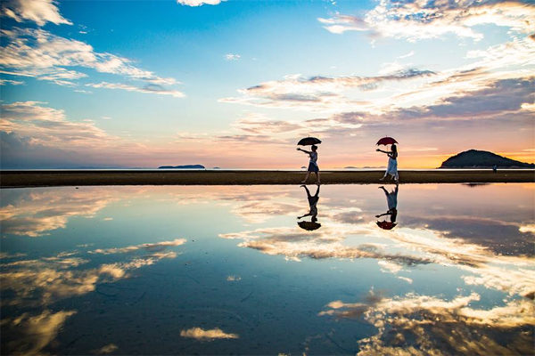 ちちんぷいぷい 絶景散歩 ウユニ塩湖 瀬戸内 香川 天空の鏡 父母ヶ浜