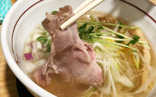 低温調理 レアチャーシュー 塩ラーメン 夢道場