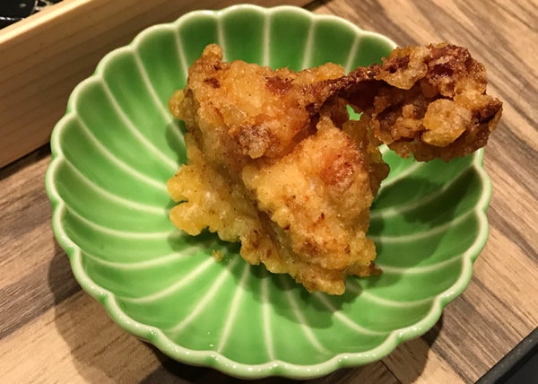 天ぷら 喜久や 味玉天ぷら 人気五品 鶏から天