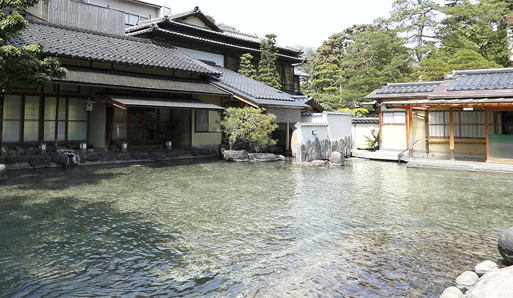 ちちんぷいぷい 玉造温泉 湯之助の宿 長楽園 露天風呂