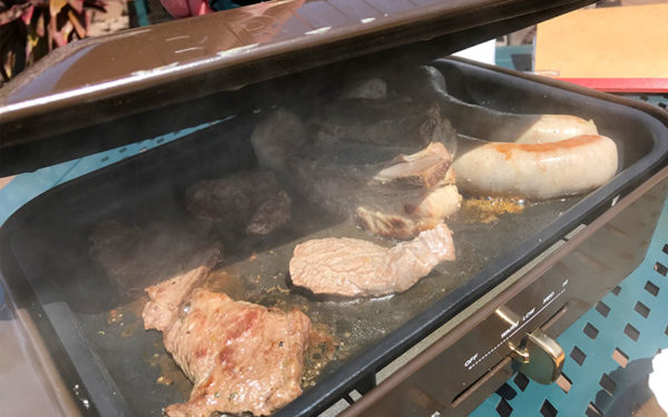 ミライザ大阪城 ブルーバーズ ルーフトップテラス BBQ バーベキュー お肉 蒸し焼き