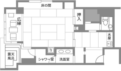 露天風呂付き客室