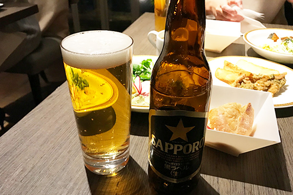 神戸北野ホテル いちごブッフェ ドリンク アルコール 飲み放題 ビール 小瓶