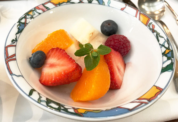 季節のフルーツ  神戸北野ホテル 朝食