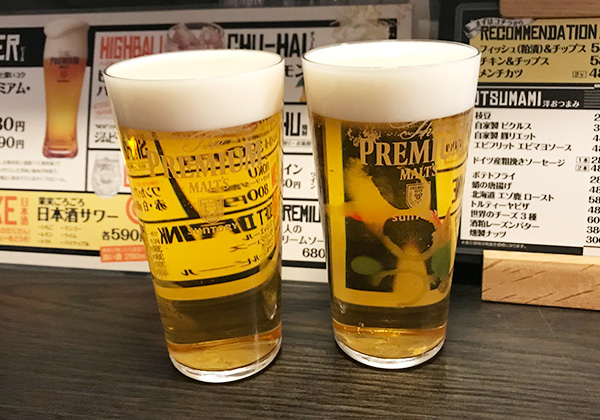 日本酒バル 茶屋町Marry 生ビール 生中