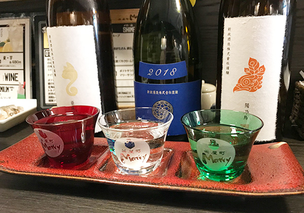 大阪 梅田 日本酒バル 茶屋町 Marry 日本酒 飲み比べ