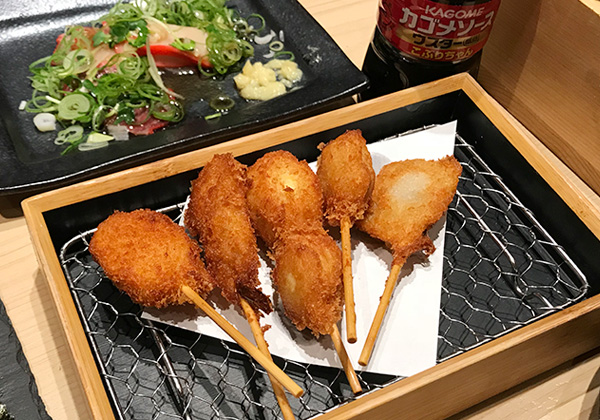 西宮北口 杉玉 寿司 居酒屋 串かつ5種セット