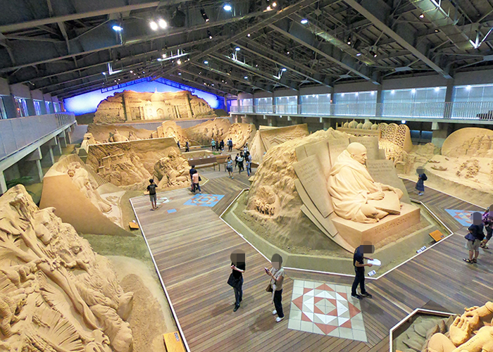 鳥取砂丘 砂の美術館 砂像 南アジア