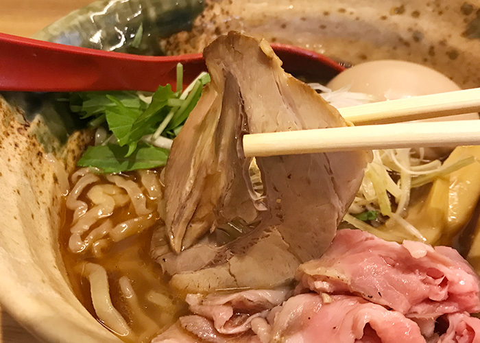 ジョーテラスオオサカ 大阪城下町 ラーメン小路 焼きあご塩らー麺 たかはし 焼きチャーシュー