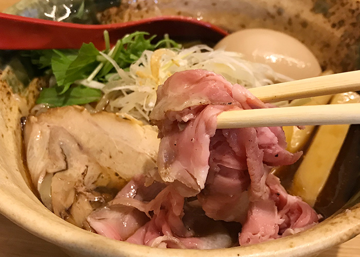 ジョーテラスオオサカ 大阪城下町 ラーメン小路 焼きあご塩らー麺 たかはし レアチャーシュー