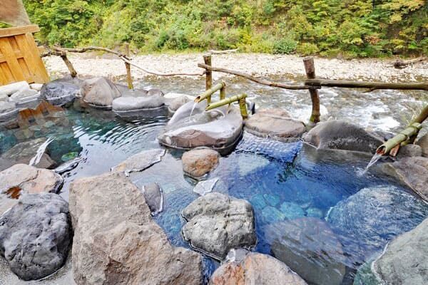 新潟 清津峡湯元温泉 清津館 宿泊者専用 貸切 露天風呂 清泉の湯