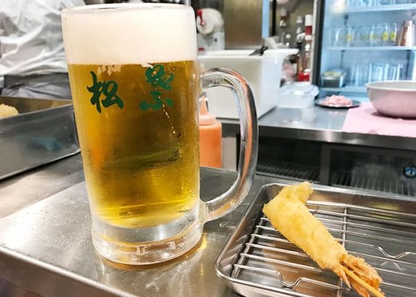 大阪 梅田 串カツ 松葉 ルクア バルチカ 生ビール