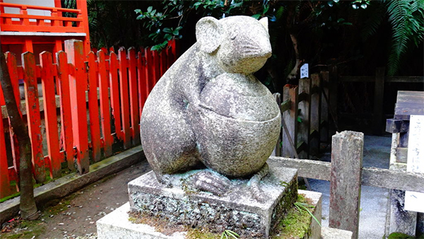 おは朝 京都開運ツアー ねずみ年 こまねずみ 大豊神社