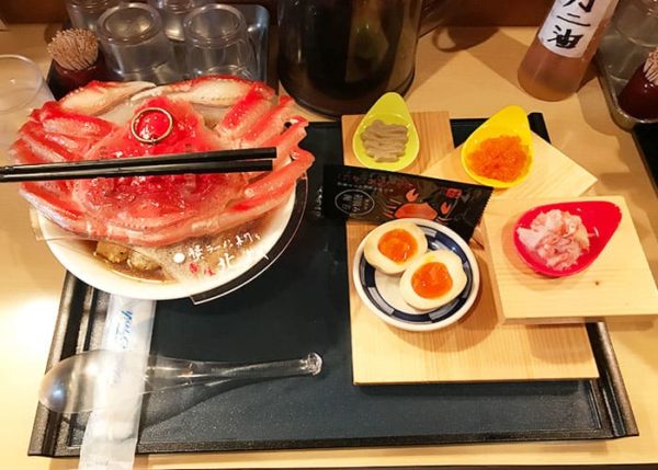 大阪 天満 天神橋 蟹ラーメン 蟹ごはん 北よし 蟹醤油ラーメン＆特上トッピング