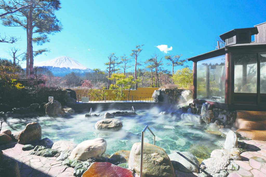 富士山 山梨 鳴沢村 富士眺望の湯 ゆらり