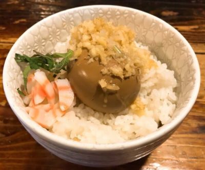 マツコの知らない世界 ラーメン店のミニ丼 G麺7 しょうがダレ玉子丼