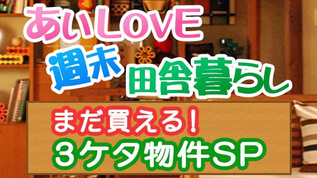 あいLOVE週末田舎暮らし よ～いドン 酒井藍 格安物件 別荘 古民家 3ケタ物件