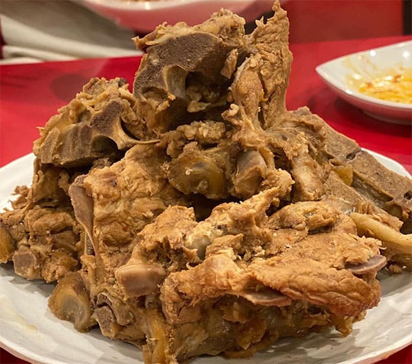 嵐にしやがれ 真夏のスタミナグルメデスマッチ 中国料理 永利 豚背骨のタレ煮付け