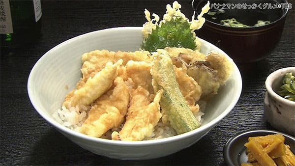 バナナマンのせっかくグルメ 長野県 松本市 もっきんどう 鶏天丼