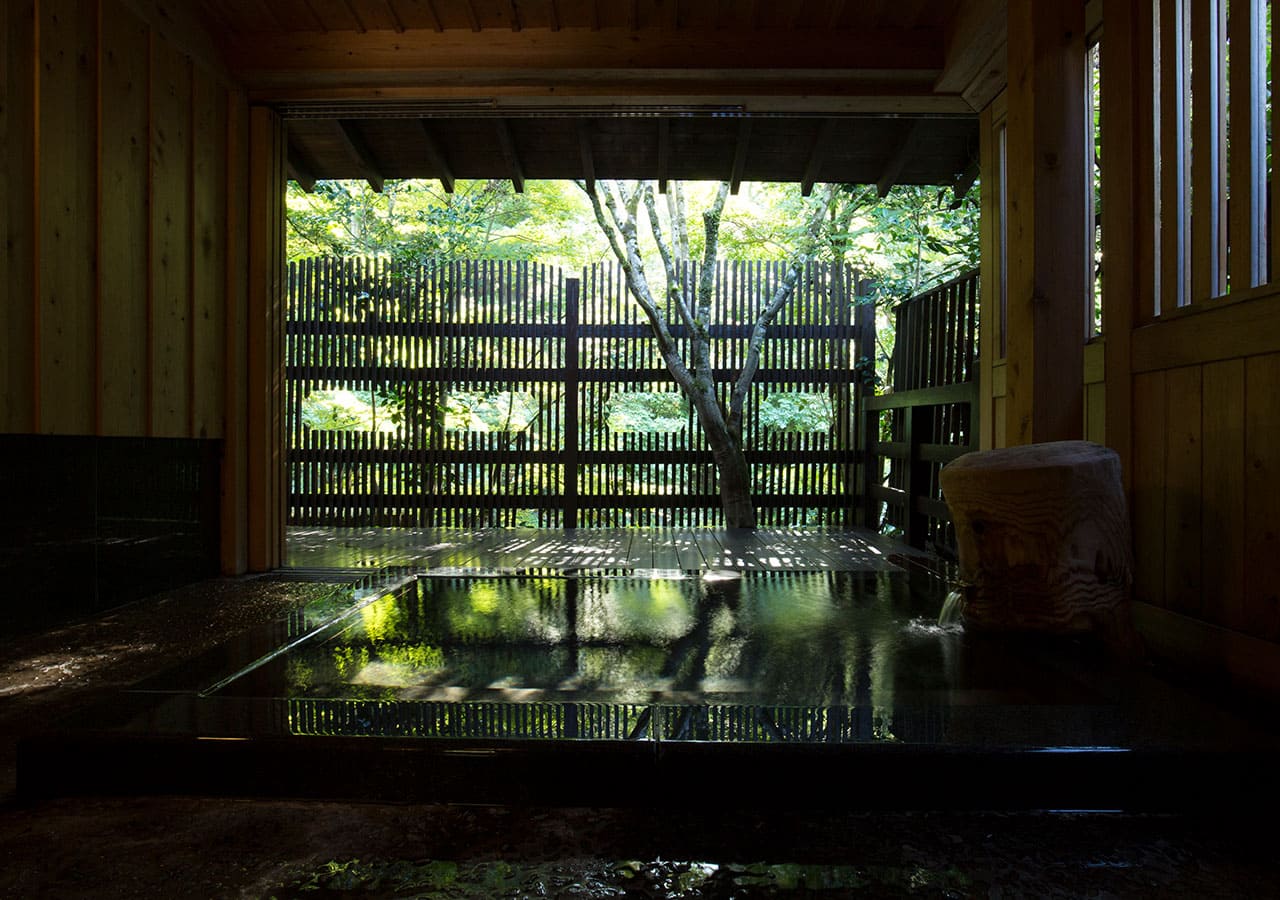 熊本 黒川温泉 旅館 奥の湯 一戸建て 離れ 竹林別館 お風呂