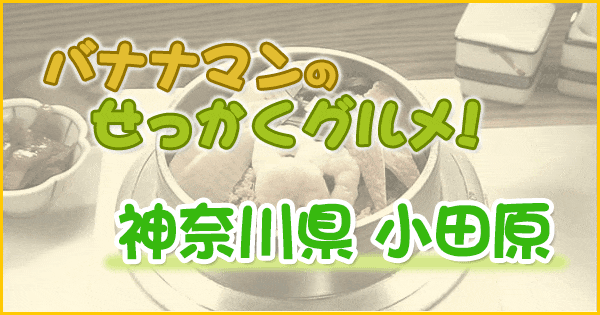 バナナマンのせっかくグルメ 神奈川 小田原 指原莉乃