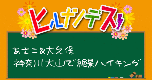 ヒルナンデス オトナ女子旅 いとうあさこ 大久保佳代子 神奈川 大山 ハイキング