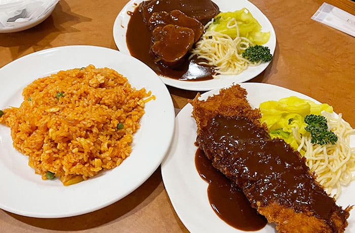 和歌山 洋食 老舗 レストラン フライヤ タンシチュー ヘレカツ チキンライス