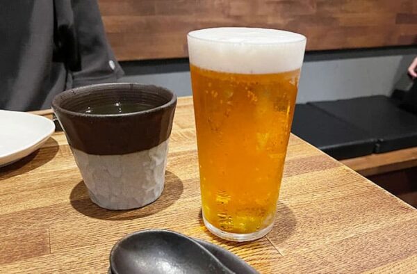 和歌山市 ラーメン 紀州麺処 誉 生ビール 生中 ドライプレミアム