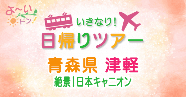 よーいドン いきなり日帰りツアー 青森 津軽 日本キャニオン