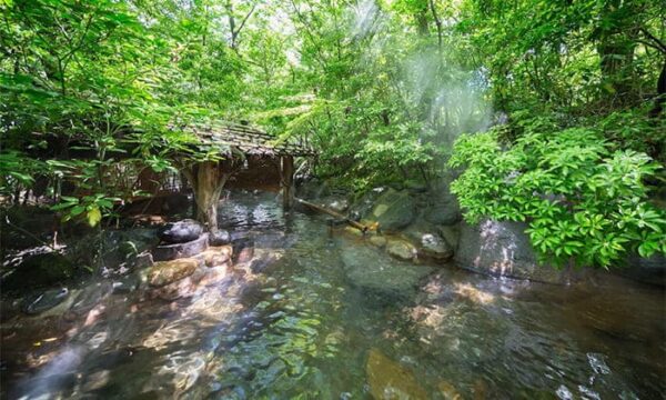 熊本 黒川温泉 お宿 のし湯 露天風呂 野天風呂