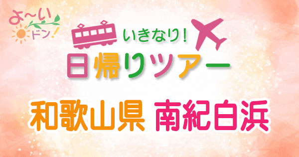 よーいドン いきなり日帰りツアー 和歌山 南紀 白浜