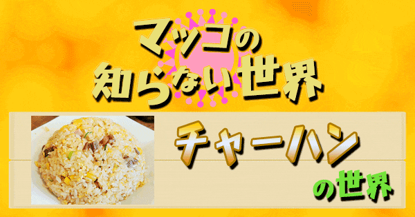 マツコの知らない世界 チャーハン 炒飯 焼きめし