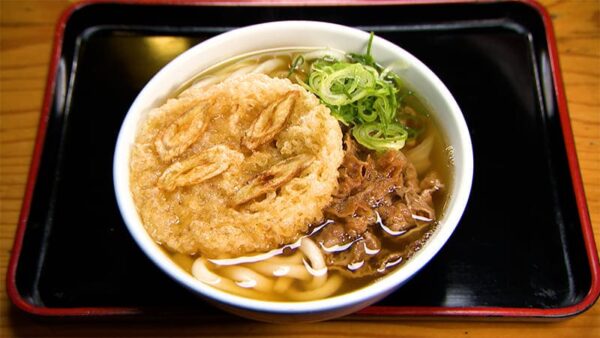 福岡 博多 因幡うどん 肉ごぼう天うどん