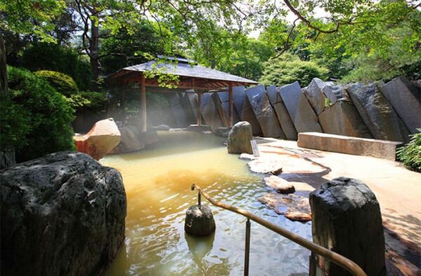 仙台 秋保温泉 篝火の湯 緑水亭 露天風呂