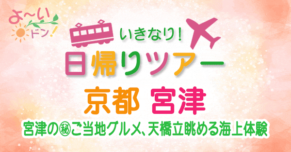 よーいドン いきなり日帰りツアー 京都 宮津